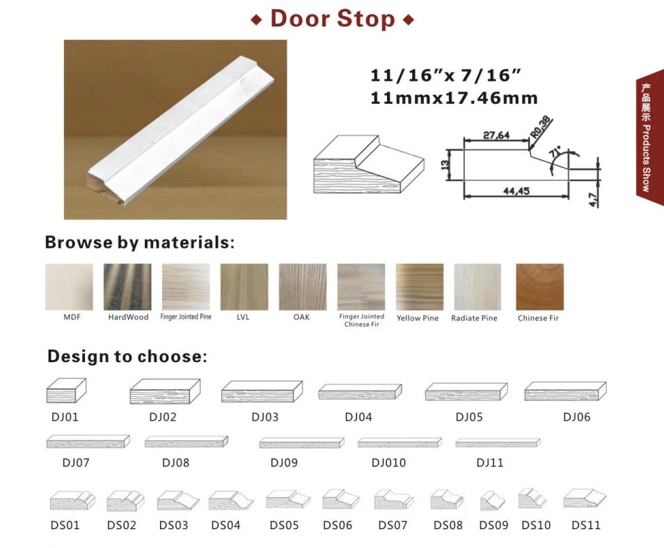 Elegant Interior Design, Room Door Wood Frame Line, Casing