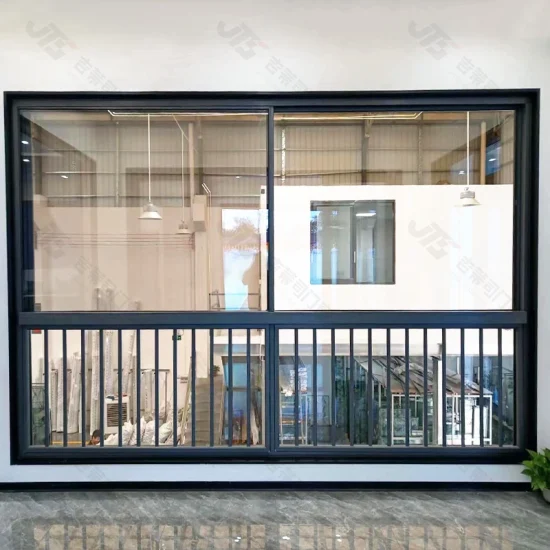 Glasfenster mit Aluminiumrahmen und bestem Preis. Neuestes einfaches Design-Haus-Aluminium-Schiebefenster