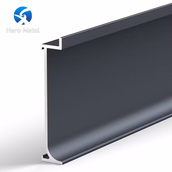 Foshan-Aluminiumprofil-Boden-dekorative Fußleiste